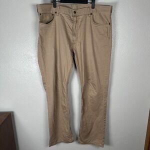 Polo Ralph Lauren‎ Mens Size 40x32 Khaki Straight Canvas Pants Cotton